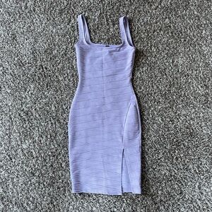 Windsor Lavender Bodycon Slit Dress
